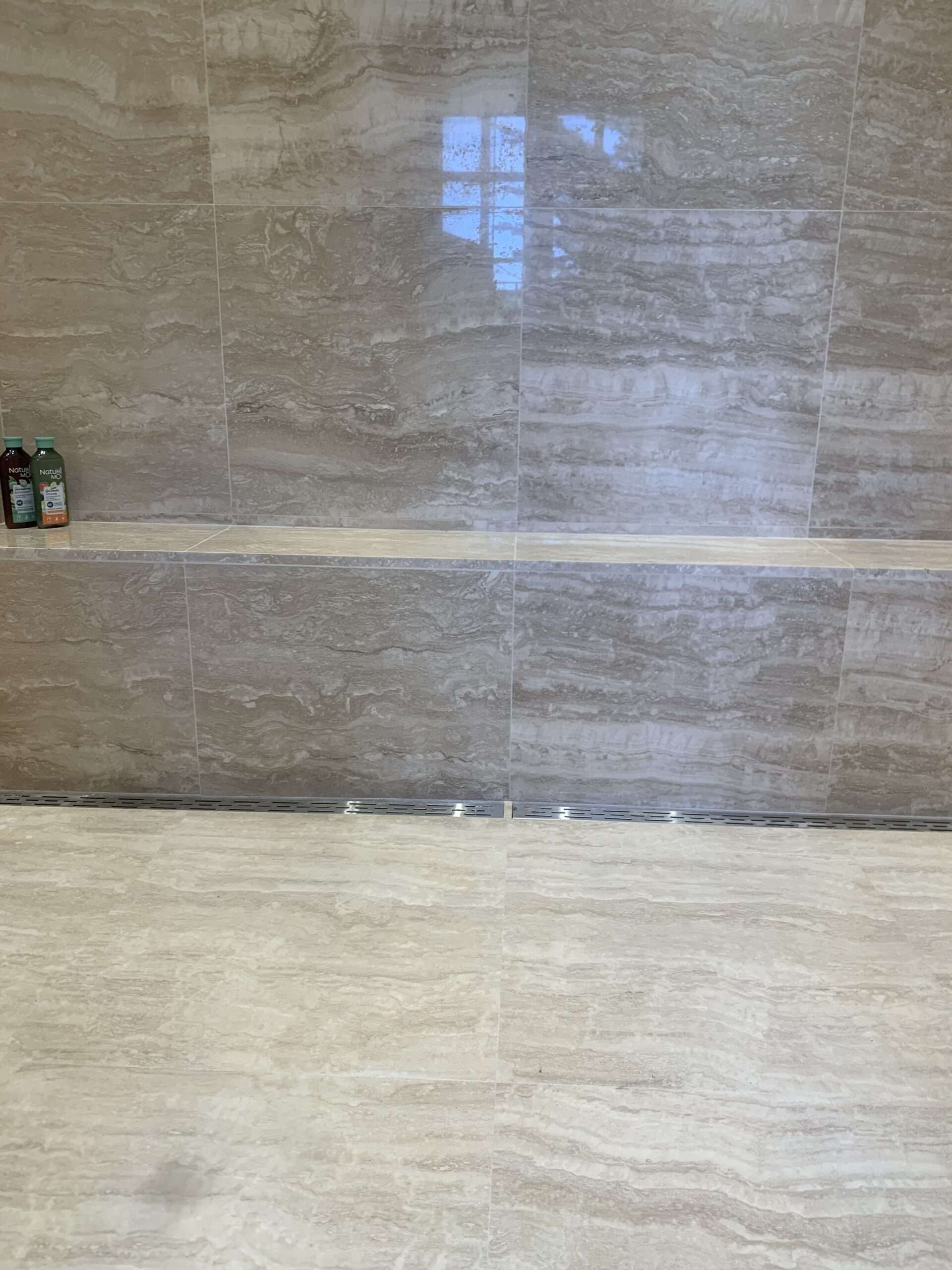 Ponçage de douche a l'italienne